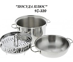 1С-320, Мантоварка с 2 вставками, 5 л.