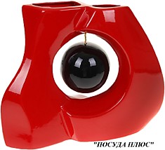 Ваза КРАСНАЯ  "принцип",  24см