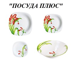 Столовый сервиз 19пр. Luminarc Carine IRIS (КАРИНА ИРИС) 