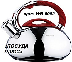 Чайник Wellberg WB-6002 3 л нержавеющая сталь