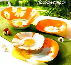Столовые сервизы Luminarc Paquerette Melon Ромашка Оранжевая (19 предметов)
