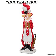Фигурка Клоун фарфор с шарами