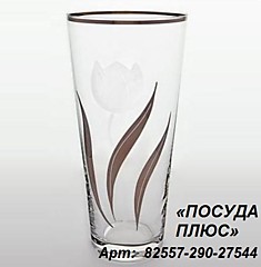 Ваза 29см, Серебрянный тюльпан, 82557/290/27544